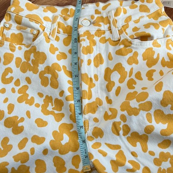 Mother The Curbside Heel Fray High Rise Jeans In Second Chance Size 27 - Picture 11 of 13